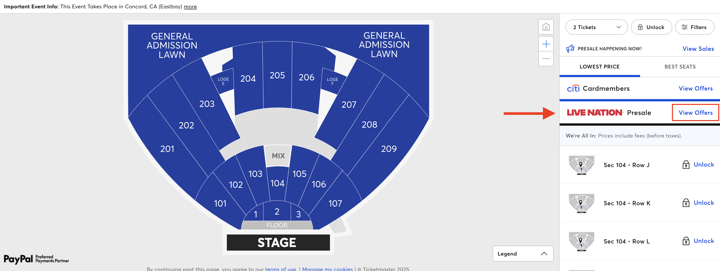 Live Nation Presale Filter on EDP.png