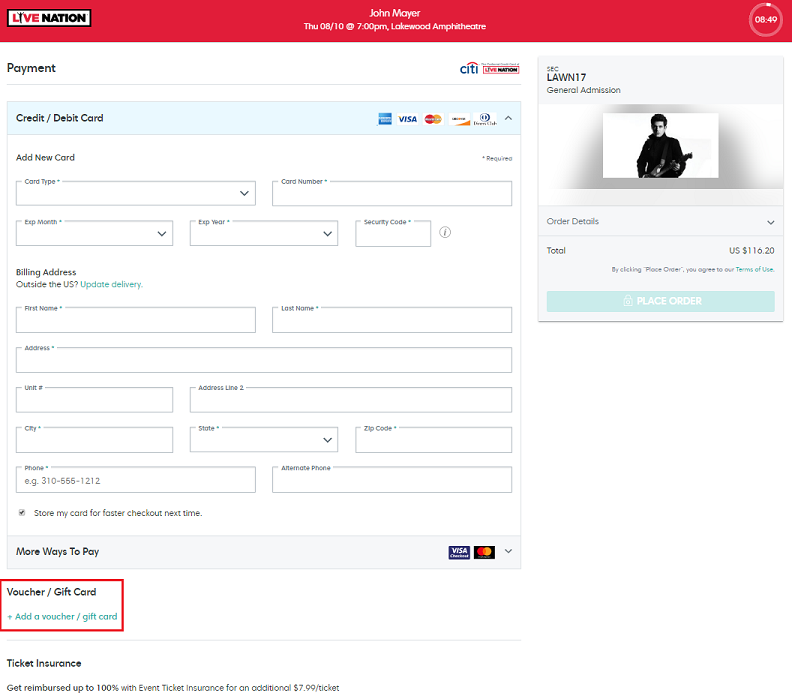 How do I redeem a Live Nation Concert Cash Voucher Code? – Live Nation Help